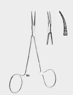 Мікрозатискач ХОЛСТЕДА (HALSTED) кровоспинний типу «москіт», вигнутий, 10 см (cm). Бренд: Zepf (Зепф).